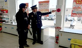 歳末に向けた大型商業施設への消防長特別査察を実施しました！