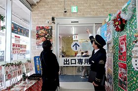 歳末に向けた大型商業施設への消防長特別査察を実施しました！